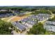 Aerial view of a modern townhome community at 2485 Shanklin Ln, Denver, NC 28037
