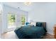 Bedroom features two windows, and a blue quilted bedspread at 2485 Shanklin Ln, Denver, NC 28037