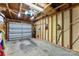Interior view of empty garage, showcasing open space at 2485 Shanklin Ln, Denver, NC 28037