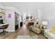 Open concept living space featuring open floor plan, a barn door and bright rooms at 2485 Shanklin Ln, Denver, NC 28037