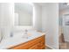 Modern bathroom featuring a sink with a light wood vanity, and lighted mirror at 2885 Wright Ave, Salisbury, NC 28147