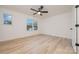 Bedroom with two windows and vinyl flooring at 318 Sixth St, Belmont, NC 28012