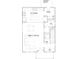 Floor plan of the home's ground floor showing the living area, dining, kitchen and mud room at 318 Sixth St, Belmont, NC 28012