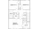 Floor plan of the home's second floor showing bedrooms, bathrooms and laundry room at 318 Sixth St, Belmont, NC 28012