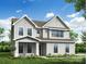 Charming two-story home with a covered front porch and landscaped yard offers great curb appeal at 3229 Bozeman Ct # 13, Stanley, NC 28164