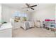 Bright bedroom featuring a ceiling fan and window overlooking the property at 532 Dalkeith Ave, Rock Hill, SC 29732