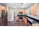 Updated kitchen with stainless steel appliances, granite countertops, and maple cabinets at 668 Smith St, Kannapolis, NC 28083