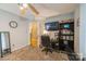 Bedroom with carpet, fan, bookshelf, workout bench, and TV at 8520 Wright Rd, Kannapolis, NC 28081