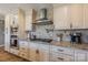 Close up of a gourmet kitchen with stainless steel appliances and granite countertops at 8520 Wright Rd, Kannapolis, NC 28081