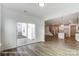 Open dining area with sliding glass doors leading to a patio and backyard at 8619 Frank Grier Rd # 3, Charlotte, NC 28215