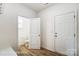 Functional mudroom with direct access to the powder room and garage at 8619 Frank Grier Rd # 3, Charlotte, NC 28215