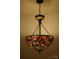 Close-up shot of a unique, colorful hanging Tiffany-style light fixture at 10434 Blackstock Rd, Huntersville, NC 28078