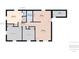Detailed floor plan showcasing the layout, dimensions, and spatial relationships of the rooms, including the kitchen, bedroom, and shed at 120 Hepler Rd, Taylorsville, NC 28681