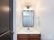 Bathroom featuring modern vanity with stylish mirror and lighting at 1348 Green Oaks Ln # L, Charlotte, NC 28205