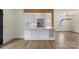 Open kitchen features stainless steel appliances, and bright white countertops at 15333 Catawba S Cir, Matthews, NC 28104