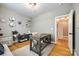 Bright home office features a desk, shelving, and neutral decor at 1655 Essex Hall Dr, Rock Hill, SC 29730