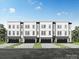 Modern townhome showcases a three-story facade with a private garage at 2134 Barrowcliffe Nw Dr # 0006, Concord, NC 28027