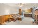 Cozy living room featuring an open plan with kitchen bar seating and comfortable seating at 301 Museum Rd, Statesville, NC 28625