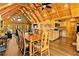 Spacious dining room flows into the kitchen and living area with views of the lake at 3062 Bass Dr, Sherrills Ford, NC 28673