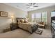 Cozy bedroom with a plush bed, ample natural light, and stylish furnishings at 3537 Plum St, Fort Mill, SC 29715