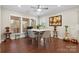 Bright dining area with lots of natural light, hardwood floors, and comfortable seating at 3537 Plum St, Fort Mill, SC 29715