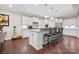 Spacious kitchen with a large island, white cabinetry, and stainless steel appliances at 3537 Plum St, Fort Mill, SC 29715