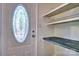 Welcoming entryway with a decorative glass front door and convenient drop zone at 46 Timberidge Dr, Lake Wylie, SC 29710