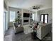 Inviting living room featuring a stylish fireplace, comfortable seating, and elegant decor at 5118 Regents Park Dr, Hickory, NC 28602