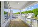 Inviting balcony showcasing wooden flooring and serene neighborhood views at 6027 Veld Ct # 82, Charlotte, NC 28215