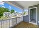 Relaxing balcony showcasing views of the home's lovely neighborhood and a charming exterior at 6027 Veld Ct # 82, Charlotte, NC 28215