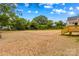 Spacious backyard, surrounded by mature trees, offering a private oasis at 630 W Bell St, Statesville, NC 28677