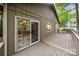 Wooden back deck with access to house via sliding glass door at 7 Turtle Ln, Clover, SC 29710