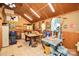 A well-equipped workshop with ample lighting and worktables, perfect for hobbyists and DIY projects at 7328 S Providence Rd, Waxhaw, NC 28173