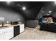This home theater has a snack bar with a sink, microwave, and fridge at 120 Lakeshore Dr, Mooresville, NC 28117