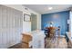 Dining area showcasing a table and chairs, with a convenient island for serving and a storage closet at 1485 20Th Ne Ave, Hickory, NC 28601