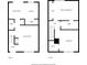 Complete floor plan revealing the layout of both levels of the home at 1485 20Th Ne Ave, Hickory, NC 28601