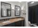 Bathroom boasts dual sinks with granite countertops and a separate water closet at 1498 Farrow Dr, Rock Hill, SC 29732