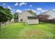 Backyard with shed, grassy area, and privacy fence providing a relaxing outdoor space at 2117 Seabrook Ln, Fort Mill, SC 29715