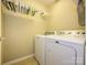 Functional laundry room featuring a side-by-side washer and dryer for convenience at 3224 Dunbar Ln, Fort Mill, SC 29707
