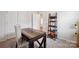Office space featuring a wood desk, carpet, and a decorative shelf at 4015 Havenport Cir, Fort Mill, SC 29708