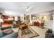 Open-concept living room with seamless access to the kitchen and dining areas at 611 Tee Ridge Ct, Fort Mill, SC 29715