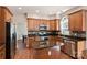 Beautiful kitchen featuring stainless steel appliances and a functional center island at 7833 Taymouth Ln, Charlotte, NC 28269