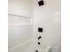 Modern bathtub boasts a sleek black faucet and built-in shower storage at 1401 Woodman Hall St, Shelby, NC 28152