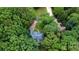 An aerial view of a home surrounded by mature trees offers privacy and seclusion from the outside world at 26056 Neptunes Lndg, Fort Mill, SC 29708