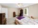Bedroom featuring neutral walls, carpet, ceiling fan, and natural light at 322 Killian Rd, Stanley, NC 28164