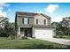 Charming two-story home featuring a two-car garage and a beautifully landscaped front yard with green grass at 3320 Burberry Dr, Gastonia, NC 28052