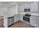 Modern kitchen with stainless steel appliances and granite countertops at 483 Shasta St # 5202, Gastonia, NC 28052