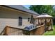 Backyard view featuring a deck, gazebo, and ample green space for outdoor activities at 4941 Southview Dr, Hickory, NC 28602