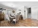 Well-lit dining room featuring contemporary decor and stylish dining set at 4941 Southview Dr, Hickory, NC 28602