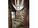 Carpeted staircase with rustic wood beam supports and log-style wall siding at 506 Waring Ct # Lot 1, Fort Mill, SC 29707